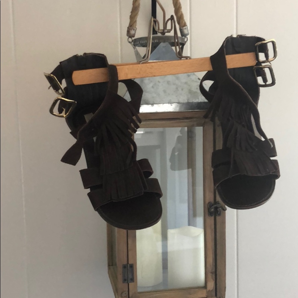 Steve Madden leather moccasin gladiators